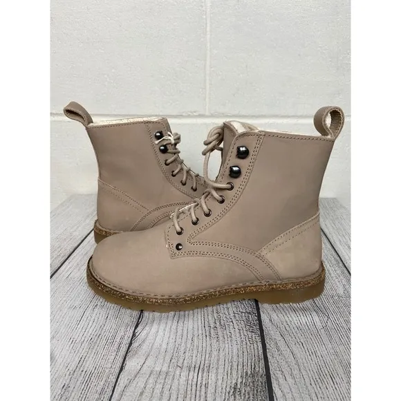 Birkenstock Bryson Shearling Boots Beige Taupe US L6 M4 EU37 Narrow Fit