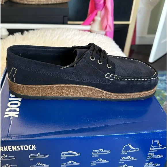 Birkenstock Edson Night Blue Boat Shoes