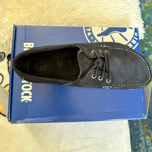 Birkenstock Edson Night Blue Boat Shoes