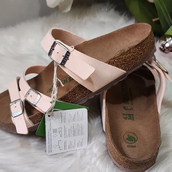 Birkenstock Franca Vegan Birkibuc - Light Rose women 10 New