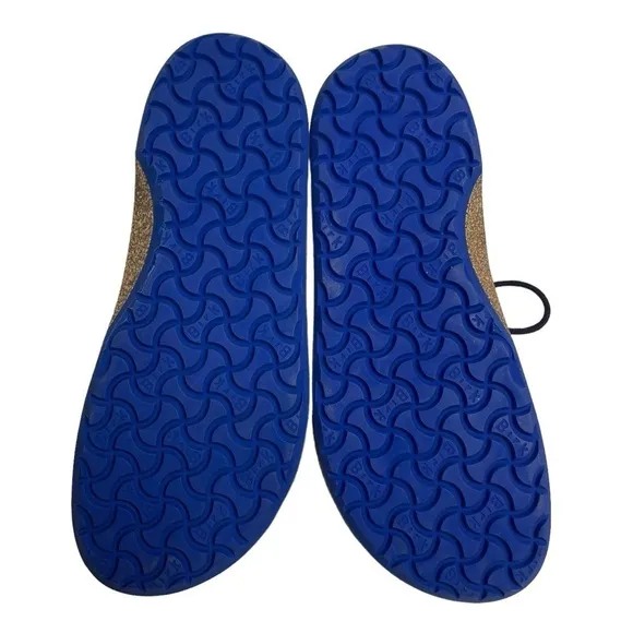 Birkenstock Gary Suede Lace Up Oxfords Shoes Navy Blue EU 33 US 2-2.5 New