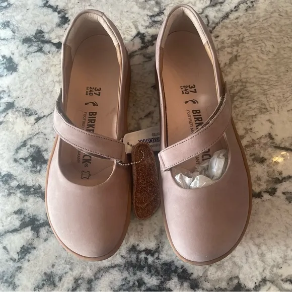 Birkenstock Lora Taupe Mary Jane Shoes Narrow Fit Size 6