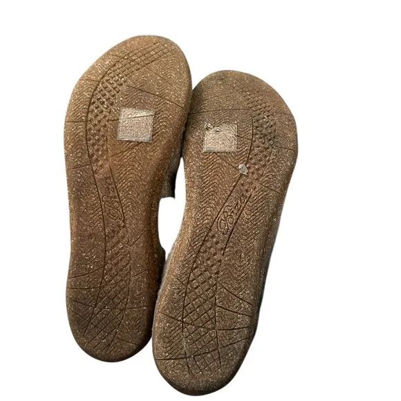 Biza Victory Slip On Flat Tan Fabric Felt Shoe Size 41 US 10.5 Women’s Shoes