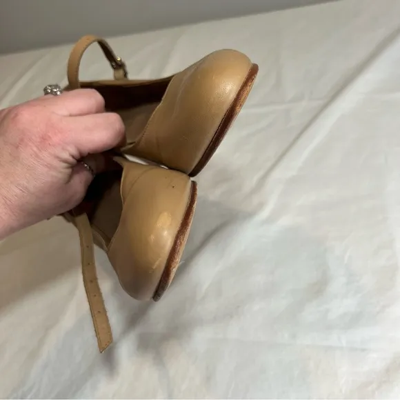 Bloch broadway low nude tan character dance shoes size 8.5