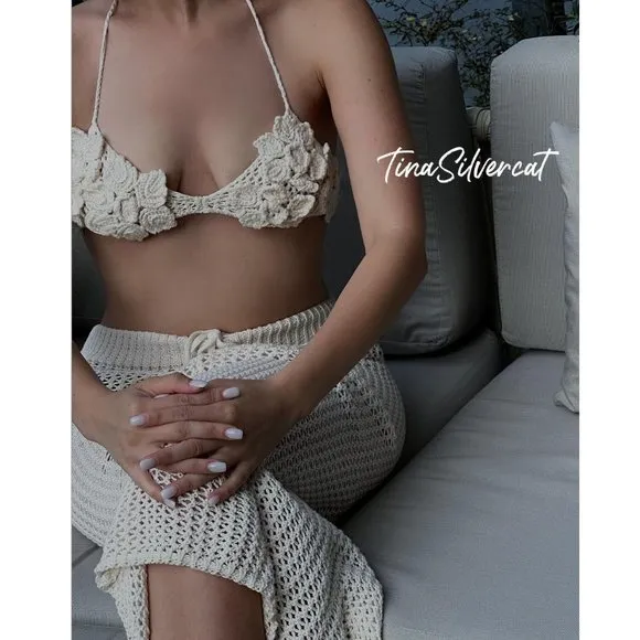 BLOGGER'S FAVE! Zara Crochet Skirt Ecru NWT