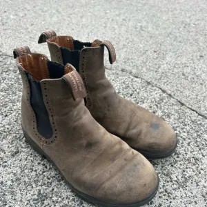 Blundstone awesome Rugged Brown and Black Combat Moto Boots