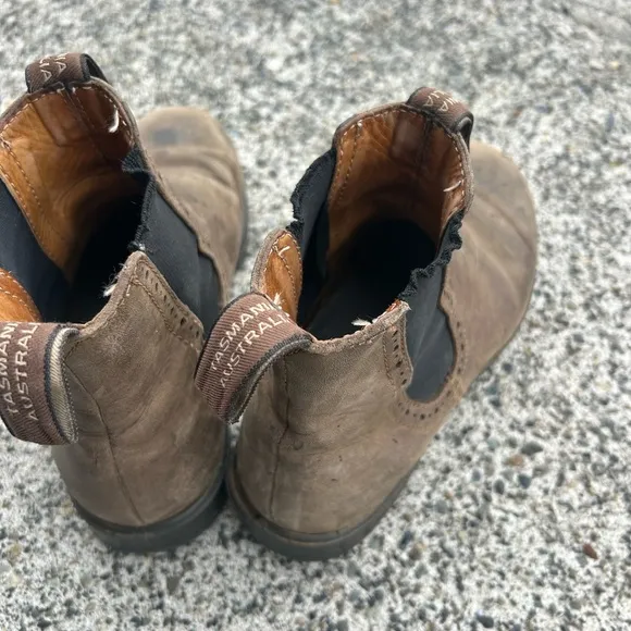 Blundstone awesome Rugged Brown and Black Combat Moto Boots