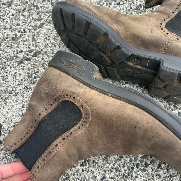 Blundstone awesome Rugged Brown and Black Combat Moto Boots