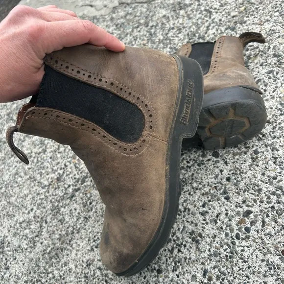 Blundstone awesome Rugged Brown and Black Combat Moto Boots
