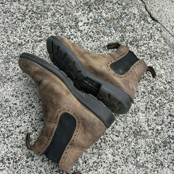 Blundstone awesome Rugged Brown and Black Combat Moto Boots