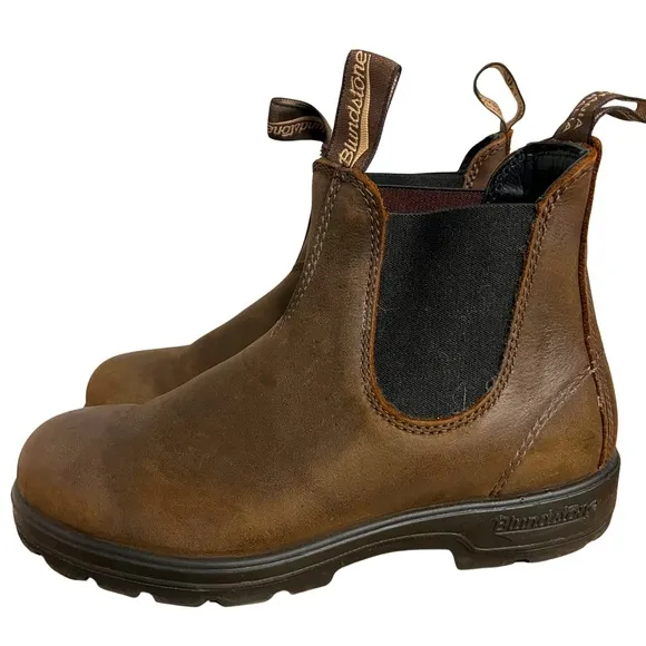 Blundstone Women’s Chelsea Boots Antique Brown Leather Size 8.5