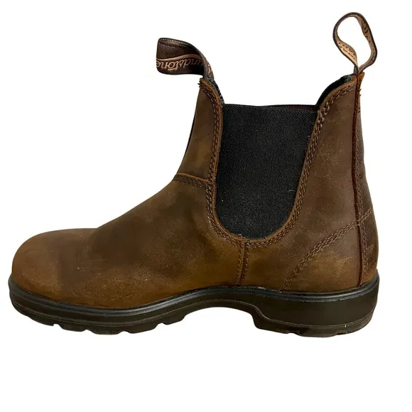 Blundstone Women’s Chelsea Boots Antique Brown Leather Size 8.5