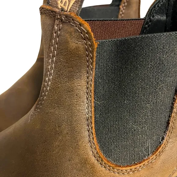 Blundstone Women’s Chelsea Boots Antique Brown Leather Size 8.5