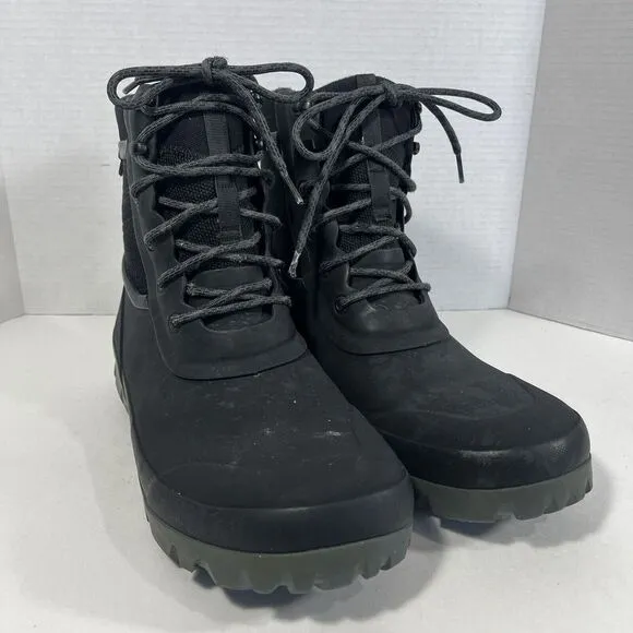 BOGS ARCATA LACE Black Rubber‎ Waterproof Snow Outdoor Winter Boots Men's 11