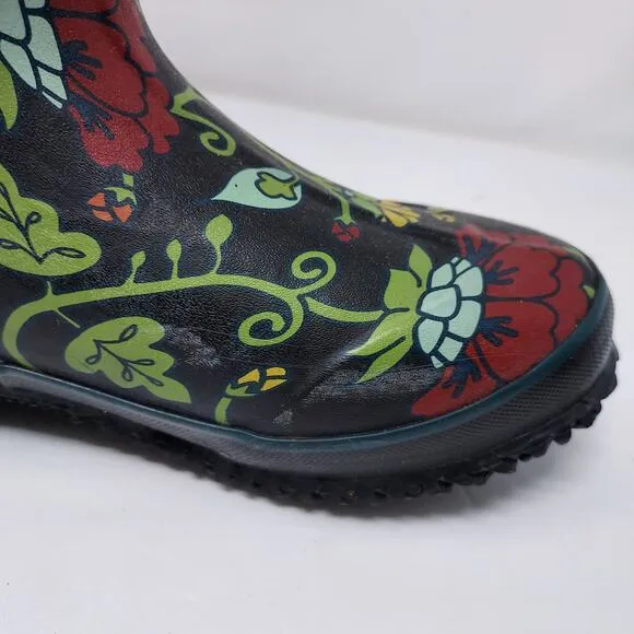 BOGS Classic High Autumn II Floral Rain Boots Size 6