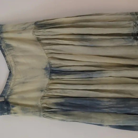 Bohemian festival tie-dye laced boho indie western cowgirl maxi skirt