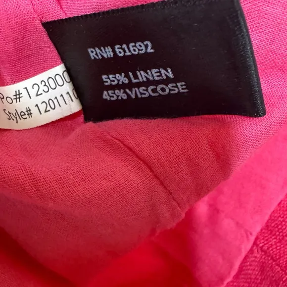 Boston Proper Linen Blend Single Breasted Pink Blazer NWT Office Siren Casual