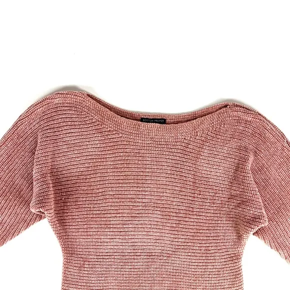 Boston Proper Pale Pink Soft Slouchy Sweater