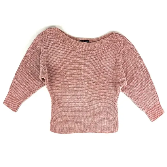 Boston Proper Pale Pink Soft Slouchy Sweater