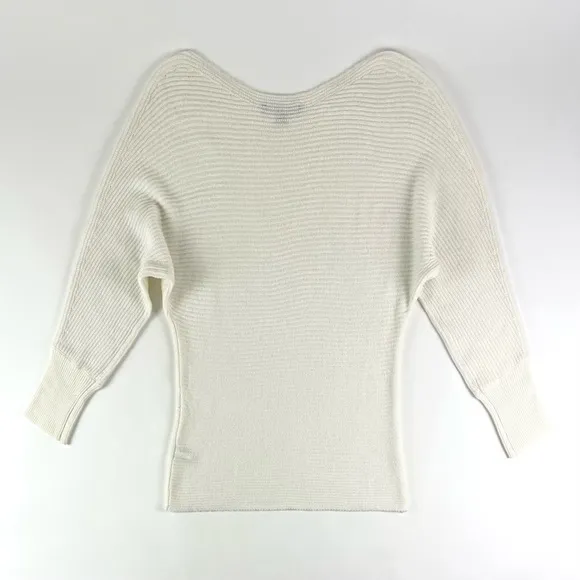 Boston Proper White Slouchy Sweater