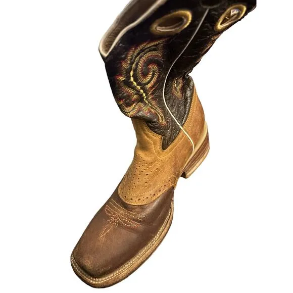 Botas Doble R Square Toe Cowboy Boots Size 6