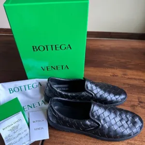 Bottega Veneta Men's Leather Sneakers Black - AUTHENTIC LIKE NEW - EU 46/US 13