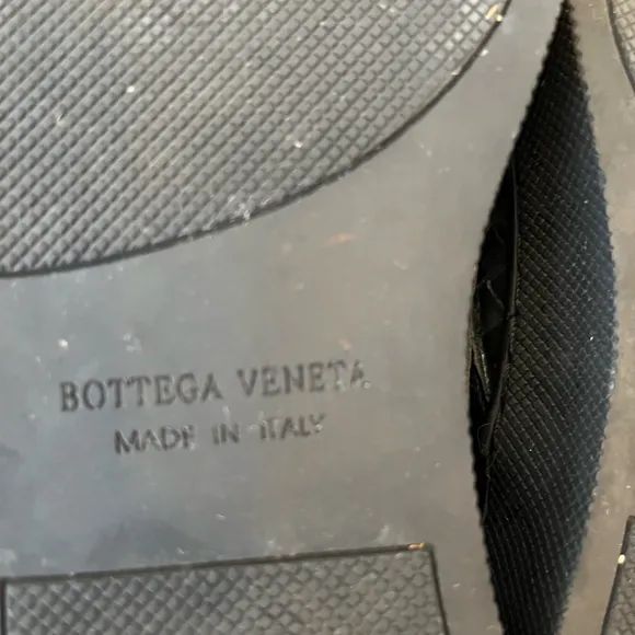 Bottega Veneta Woven Leather Slip-On Sneakers Italian Black Italy/EU 38 = US 8