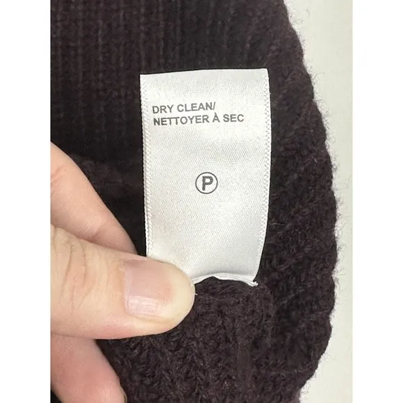 Brochu Walker Size XS Sweater Thandee Ribbed Boat Asymmetrical Vent Wool