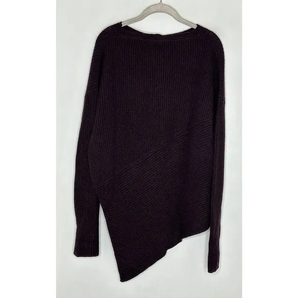 Brochu Walker Size XS Sweater Thandee Ribbed Boat Asymmetrical Vent Wool
