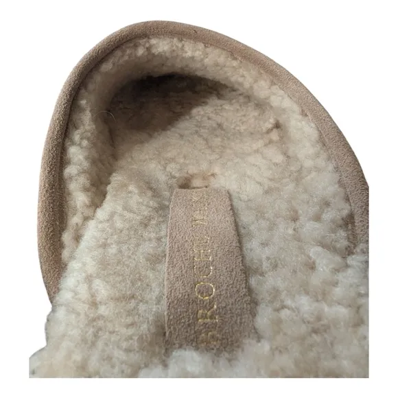 Brochu Walker The Soho Mule Slip-On Shoes Shearling Suede Quiet Luxury
