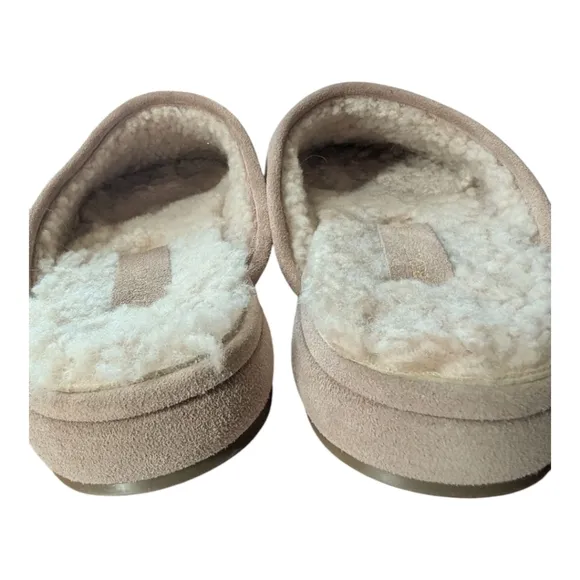 Brochu Walker The Soho Mule Slip-On Shoes Shearling Suede Quiet Luxury