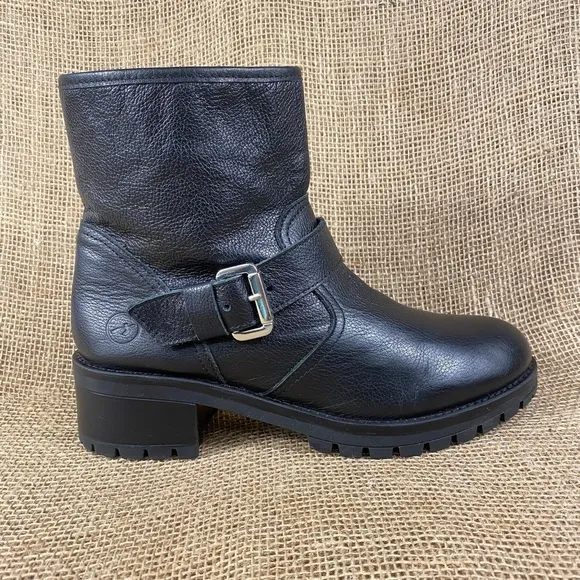 Bronx Booties Ankle Boots Biker Zip platform  Women 's Size 5 EU 38