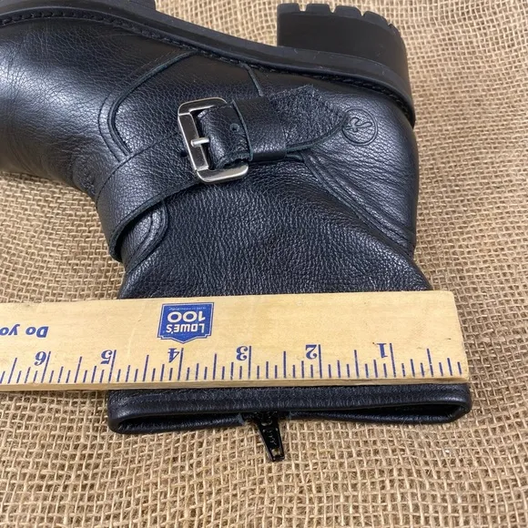 Bronx Booties Ankle Boots Biker Zip platform  Women 's Size 5 EU 38