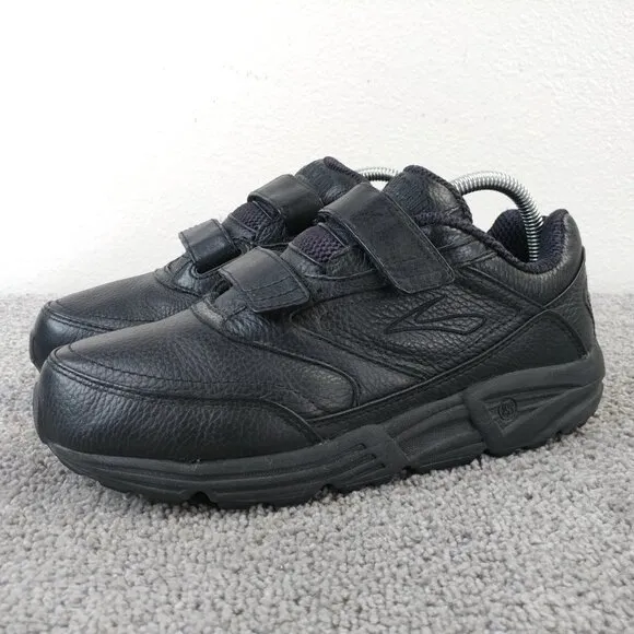 Brooks Addiction Walker V-Strap 2 Womens Size 9 D WIDE Running Shoes Black Low