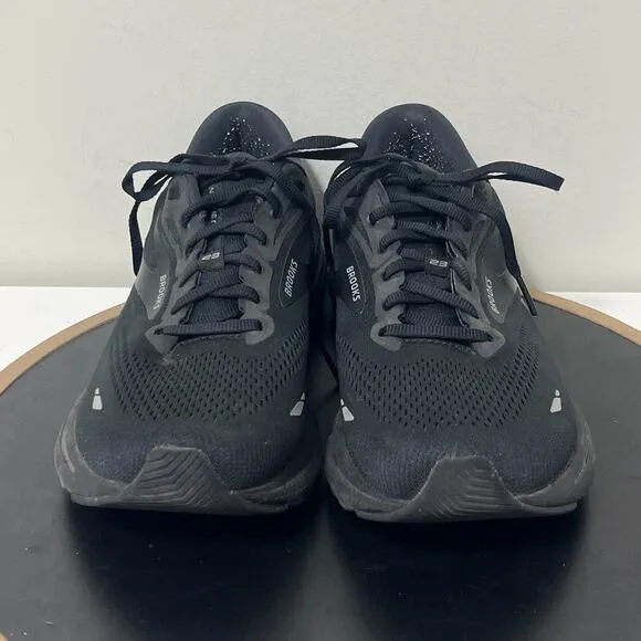 Brooks Adrenaline GTS 23 Men’s Size 10.5 D All Black Ebony Running Shoes