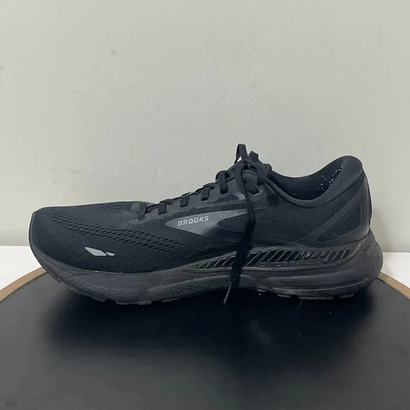 Brooks Adrenaline GTS 23 Men’s Size 10.5 D All Black Ebony Running Shoes