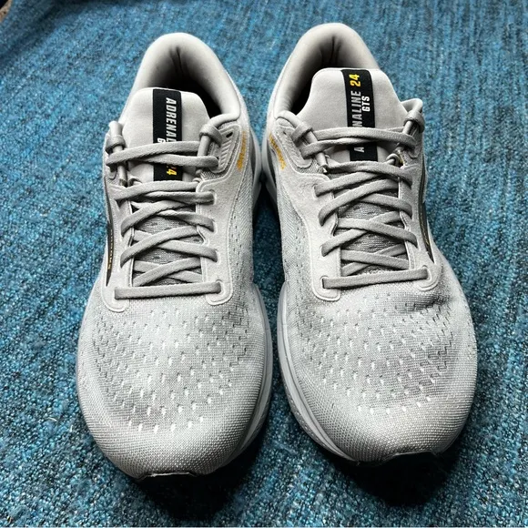 Brooks Adrenaline GTS 24 Running Shoes in Alloy White Gold Fusion EXTRA WIDE 4E