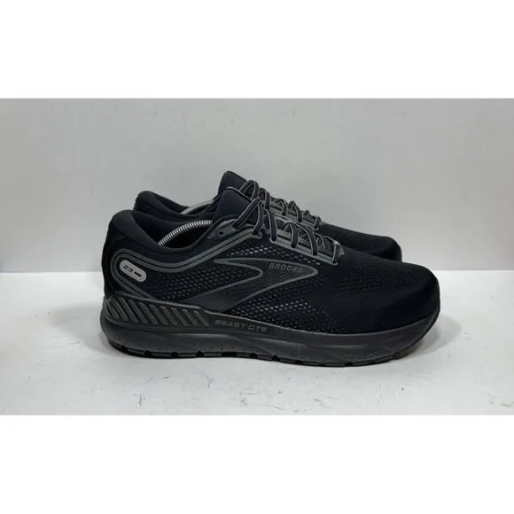 Brooks Beast GTS 23 Shoes Mens Size 12 XWide 4E Triple Black Running 1104014E041