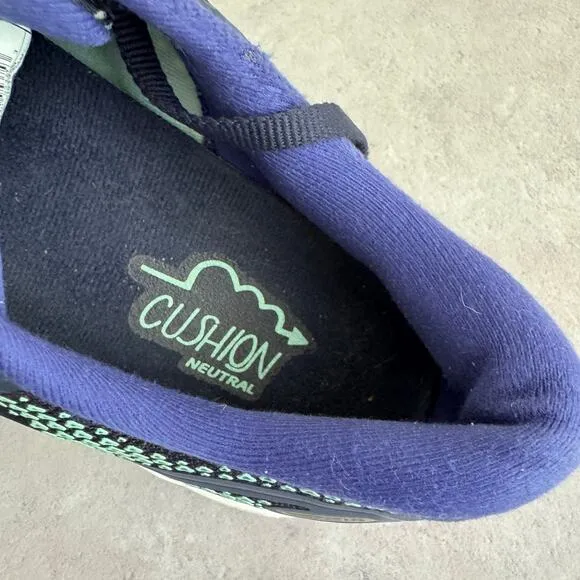 Brooks Ghost 14 Shoes Women's 10.5 D WIDE Running Sneakers Peacoat Yucca Navy