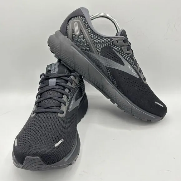 Brooks Ghost 14 Triple Black Running Shoes Men's Size: 8 (2E Wide) New