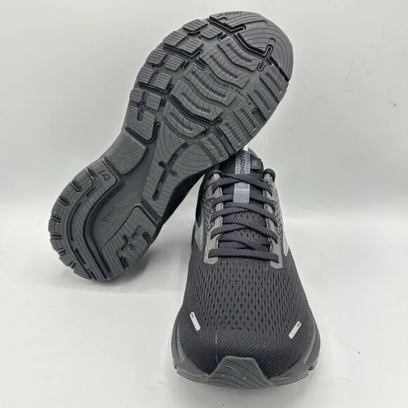 Brooks Ghost 14 Triple Black Running Shoes Men's Size: 8 (2E Wide) New