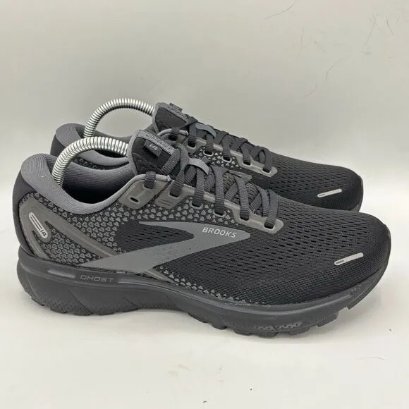 Brooks Ghost 14 Triple Black Running Shoes Men's Size: 8 (2E Wide) New