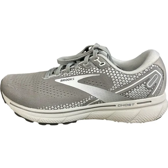 Brooks Ghost 14 Womens Running Shoes Gray Sneakers Athletic Size 9 D (wide)