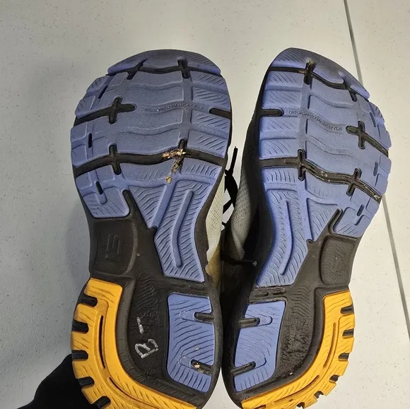 Brooks Ghost 15 Running Shoes Light Blue Black Yellow Women's 6.5 Outdoor