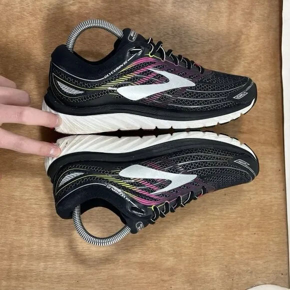 Brooks Glycerin 15 Women Size 8.5 Black Running Shoes Sneakers