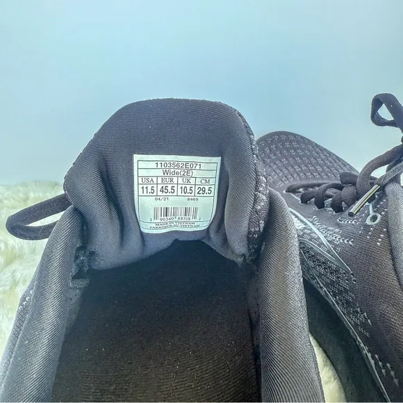 Brooks Glycerin 19 Running Shoes 11.5 Wide (2E) Black New Without Box