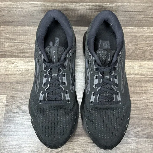 Brooks Glycerin 20 Black Mens US Size 11.5 Wide 1103822E020 Running Shoes