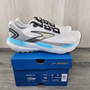 Brooks Glycerin 21 Size 12 Mens Coconut Forged Iron Grey Black Casual Shoes