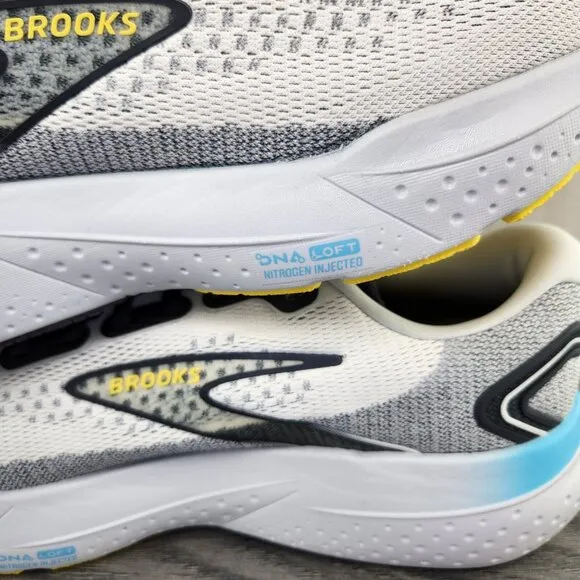 Brooks Glycerin 21 Size 12 Mens Coconut Forged Iron Grey Black Casual Shoes
