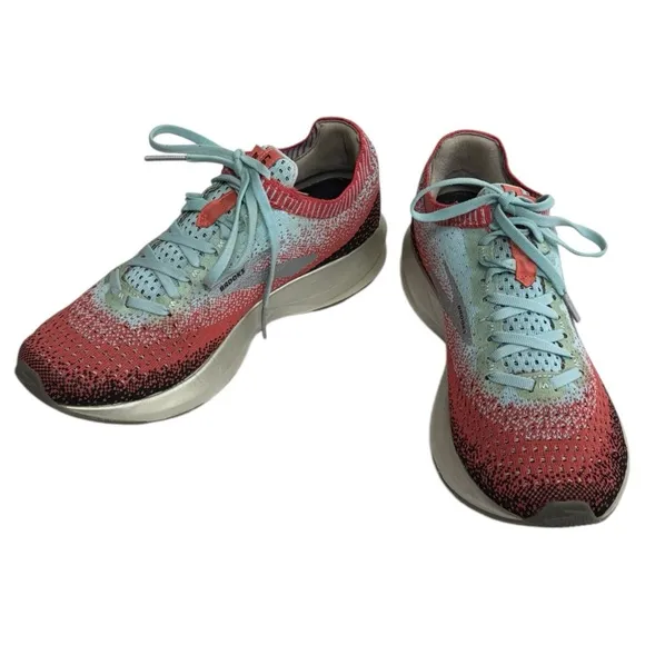 Brooks Levitate 2 Coral &amp; Blue Athletic Shoes